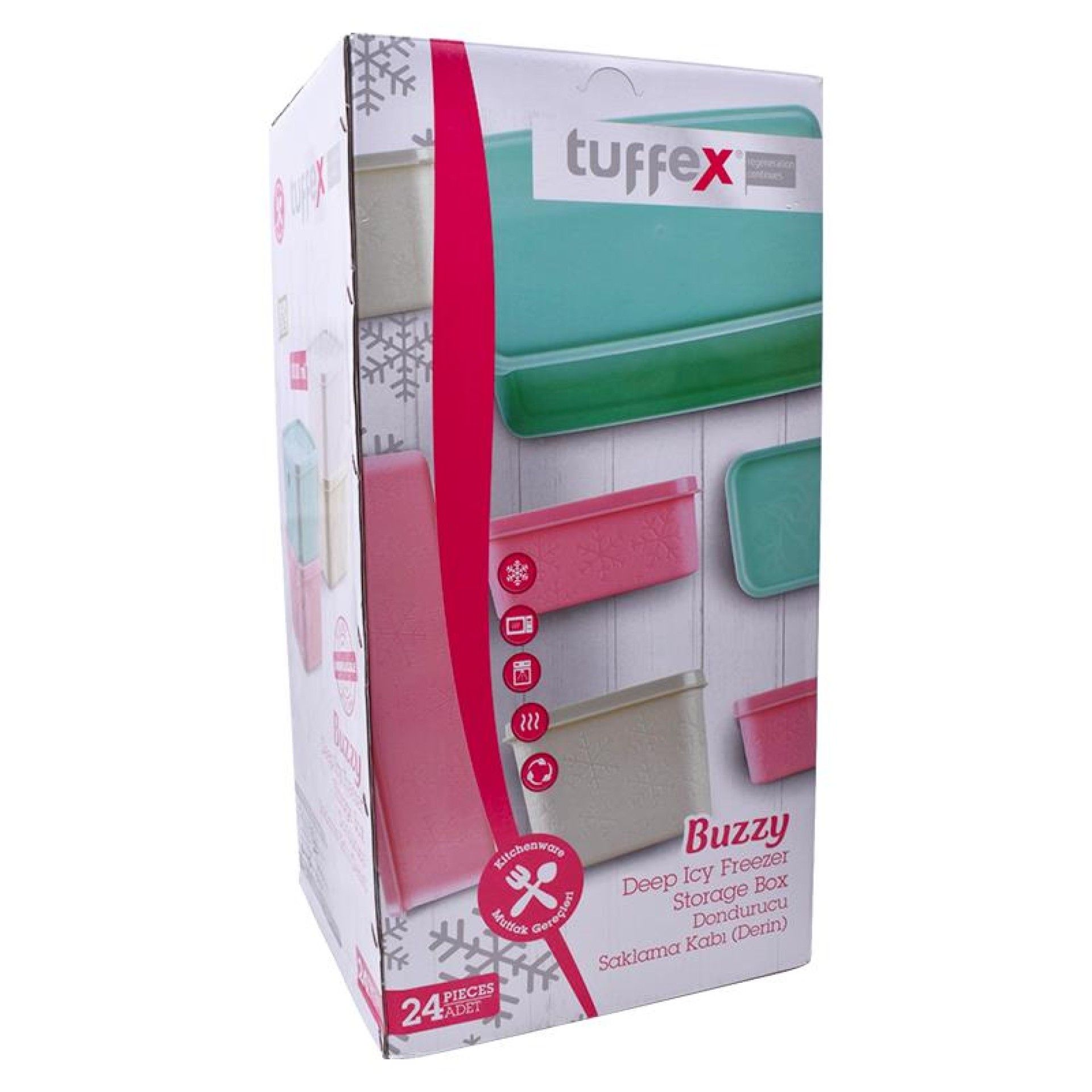 CAIXA PLAST. QUADRADA 1000ML TP5305