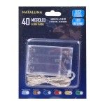 SERIE NATAL 40 MICROLED BRANCO RECAR 4MT