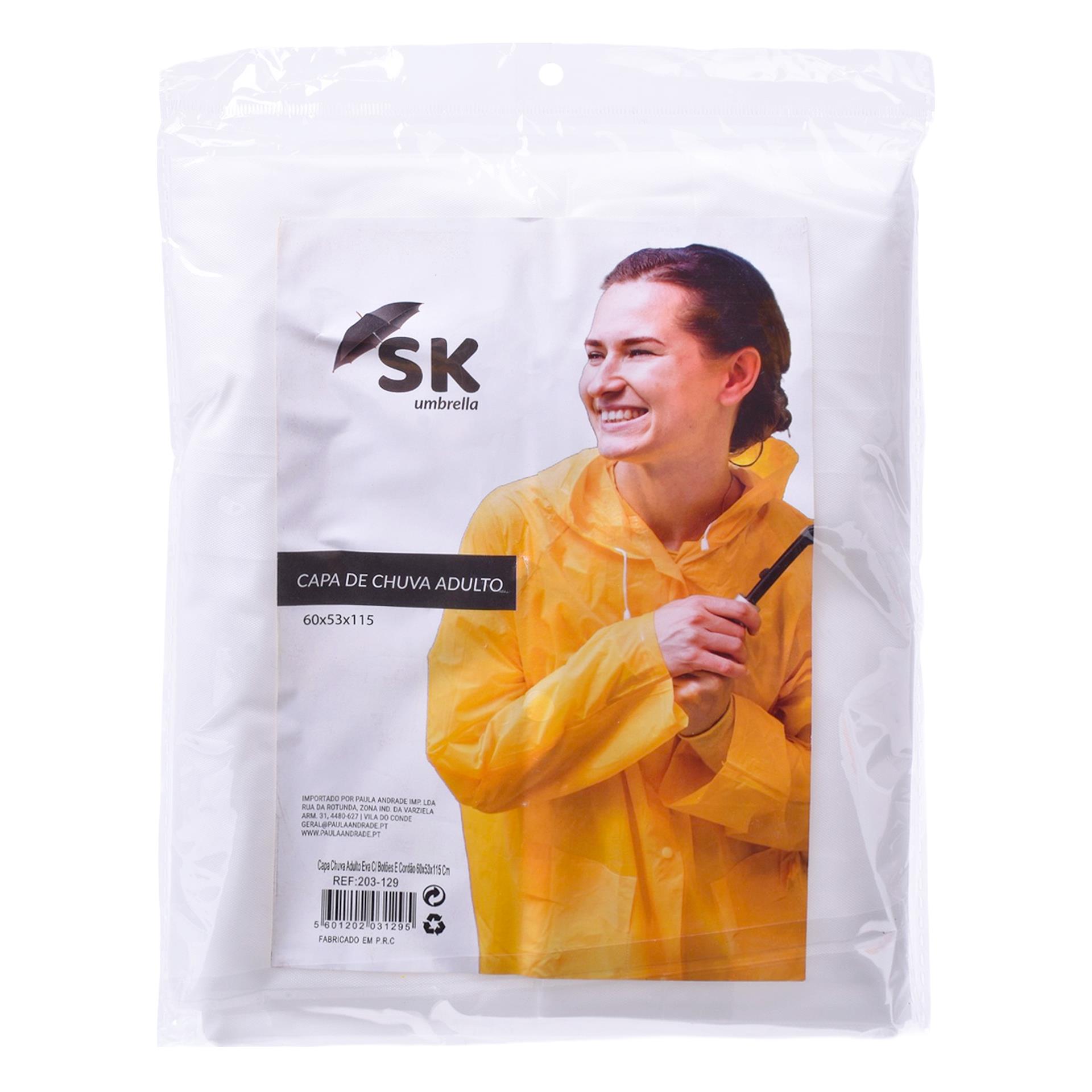 CAPA CHUVA ADULTO 60X53X115 203-129 CX96 CAPA CHUVA ADULTO 60X53X115 203-129 CX96