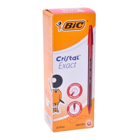CANETA BIC CRISTAL EXACT VERM. 20UNI CANETA BIC CRISTAL EXACT VERM. 20UNI