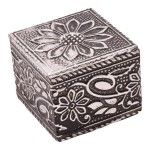 CAIXA MADEIRA QUAD DEC 5X5X4.2CM CX75685 CAIXA MADEIRA QUAD DEC 5X5X4.2CM CX75685