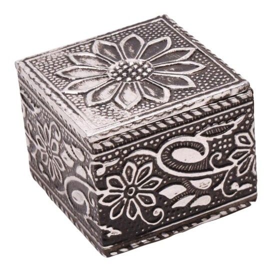 CAIXA MADEIRA QUAD DEC 5X5X4.2CM CX75685 CAIXA MADEIRA QUAD DEC 5X5X4.2CM CX75685