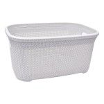 CESTO RECT. PLASTICO RATTAN CX20