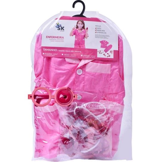 FATO CARNAVAL ENFERMEIRA 110-120CM CX24 FATO CARNAVAL ENFERMEIRA 110-120CM CX24