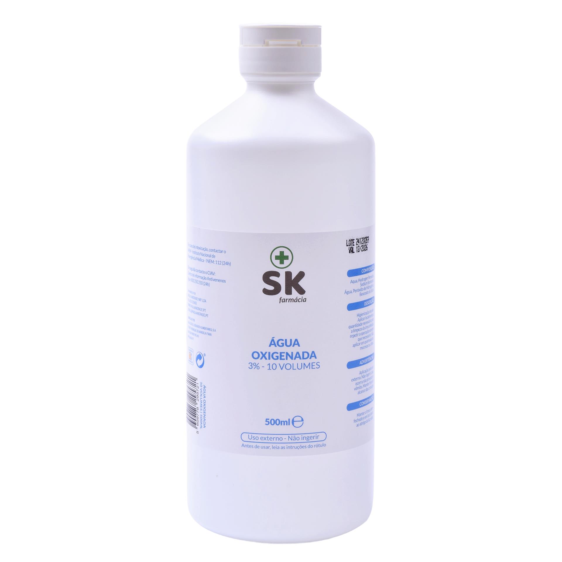 AGUA OXIGENADA 3% 10 VOLUMES SK 500ML