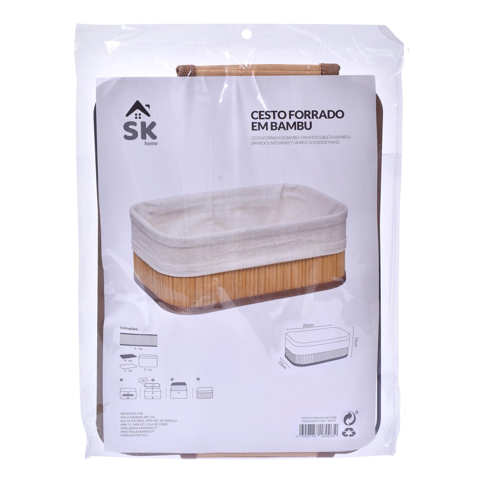 CESTO FORRADO 10x26x16CM 0180-07 CX24 CESTO FORRADO 10x26x16CM 0180-07 CX24