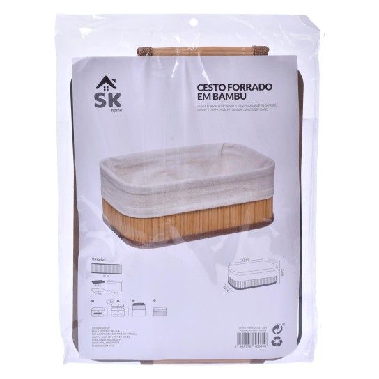CESTO FORRADO 30x22x12CM 0180-05 CX24 CESTO FORRADO 30x22x12CM 0180-05 CX24