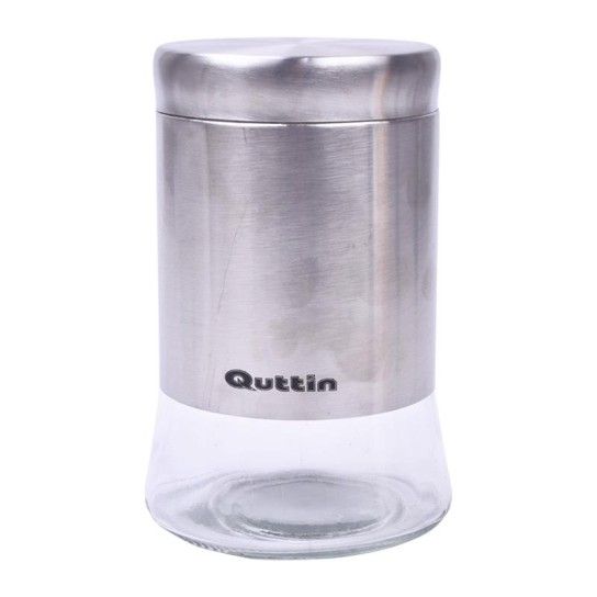 FRASCO COZINHA VIDRO/AO 1200ML QUTTIN