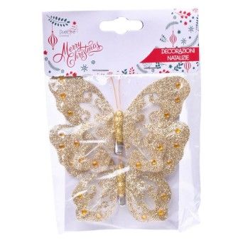 PENDURANTE BORBOLETA 10CM DOUR 2U C/GRAMP0
