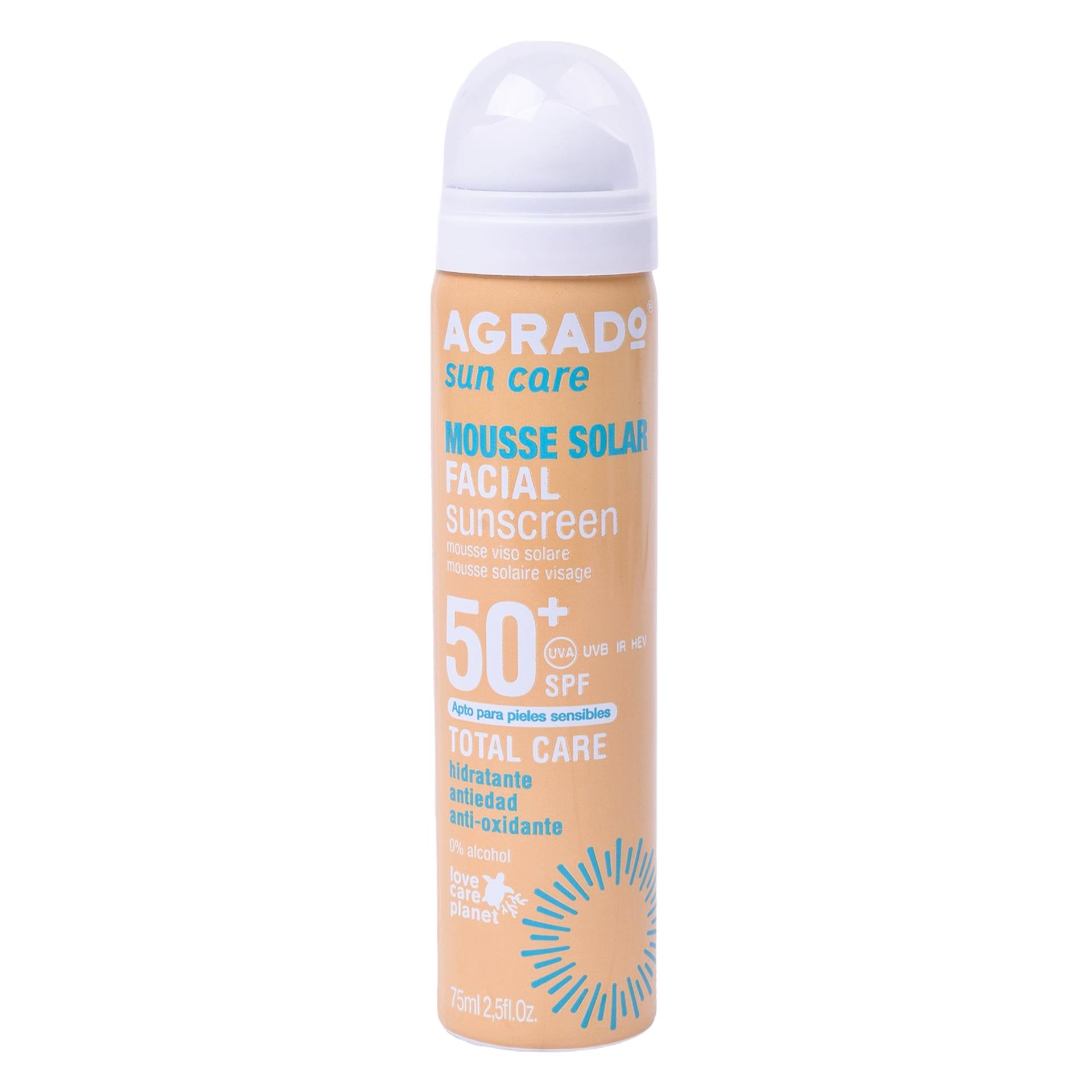 MOUSSE FACIAL SOLAR AGRADO SPF50 75ML MOUSSE FACIAL SOLAR AGRADO SPF50 75ML