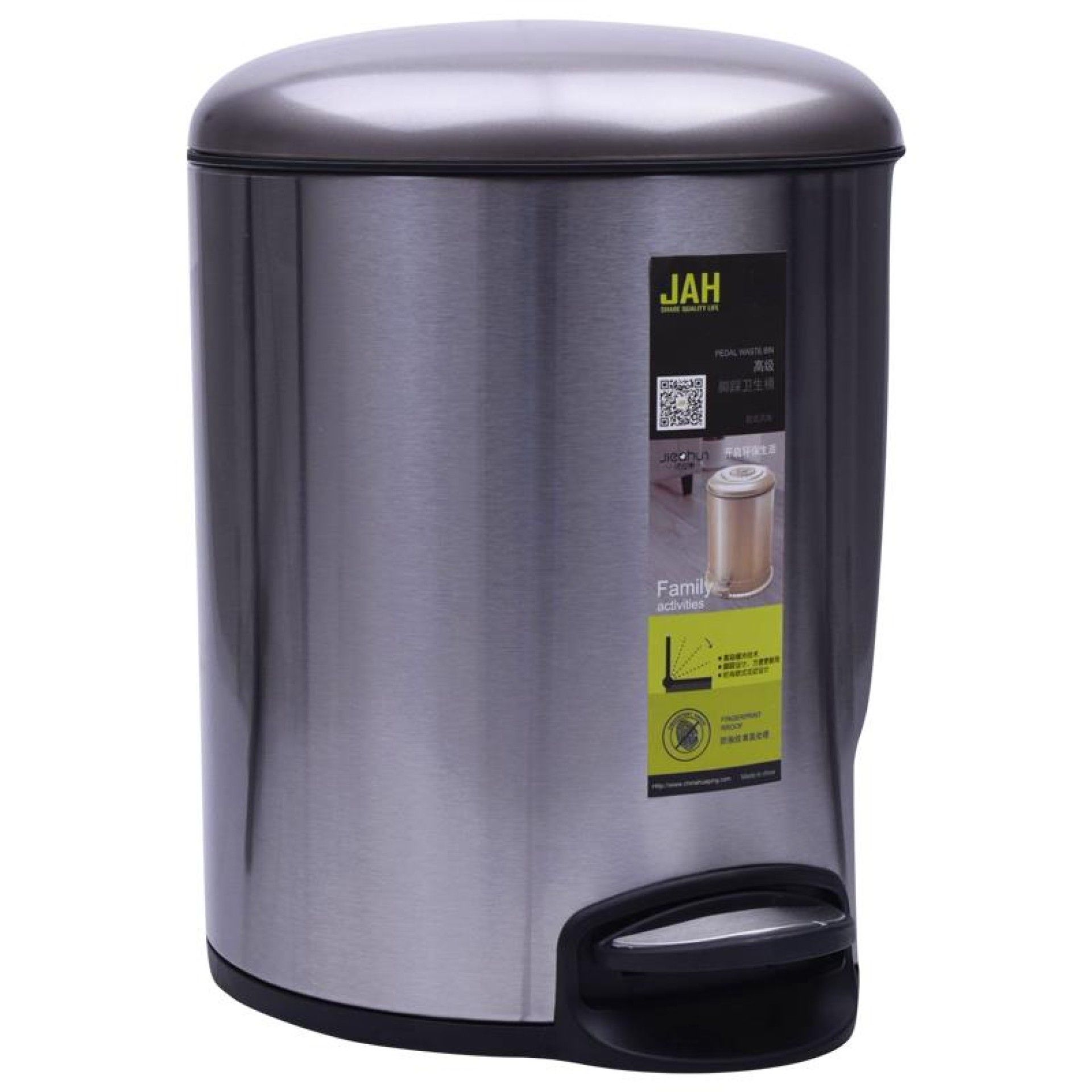 BALDE LIXO INOX 8LTS 2512-004-08E BALDE LIXO INOX 8LTS 2512-004-08E
