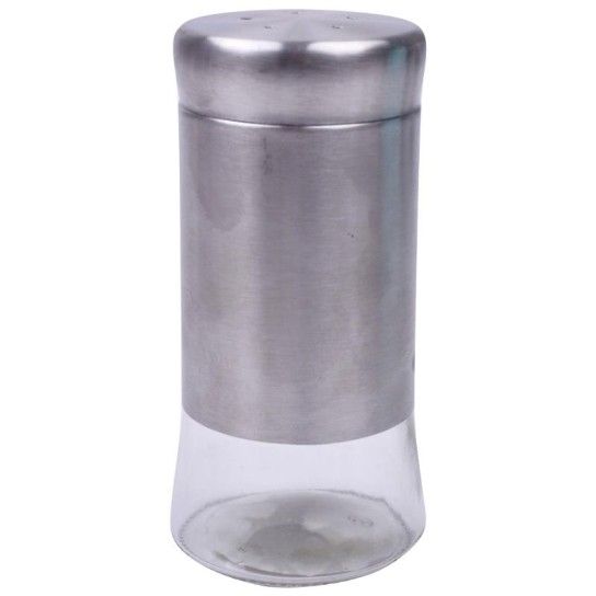 SALEIRO VIDRO INOX 150ML