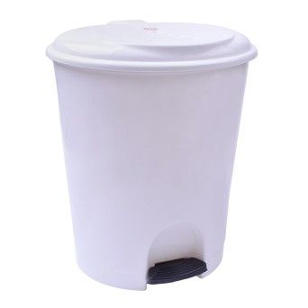 BALDE LIXO C/PEDAL 20L BRANCO 0105-40 CX4