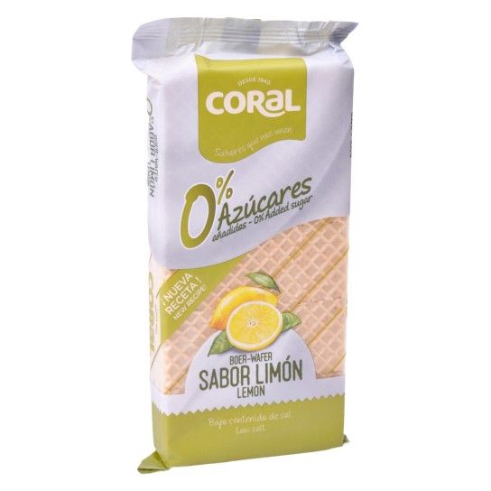 WAFERS BOER LIMAO CORAL 0%AÇUCAR 150G WAFERS BOER LIMAO CORAL 0%AÇUCAR 150G