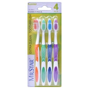 ESCOVA DENTES MEDIA 4UN 1226-014 CX288