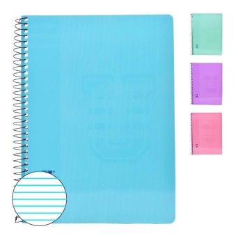 CADERNO  ESPIRAL A5 PASTEL 80FLS PAUTADO