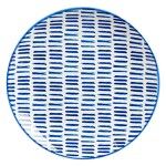 PRATO S/MESA 20CM DESENHO LINHAS AZUL 89986