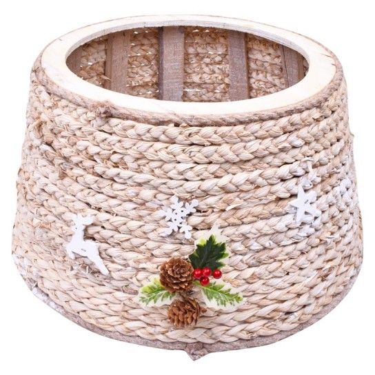 TAPA PE ARVORE NATAL MADEIRA 2593-202 CX8