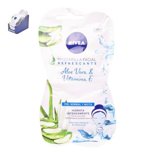 NIVEA MASCARA FACIAL REFRESC. 2X7,5ML
