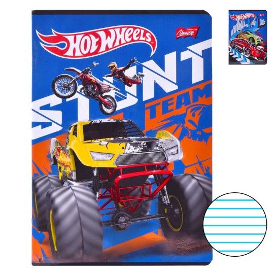 CADERNO AGRAF A5 80FLS HOT WEELS PAUT.