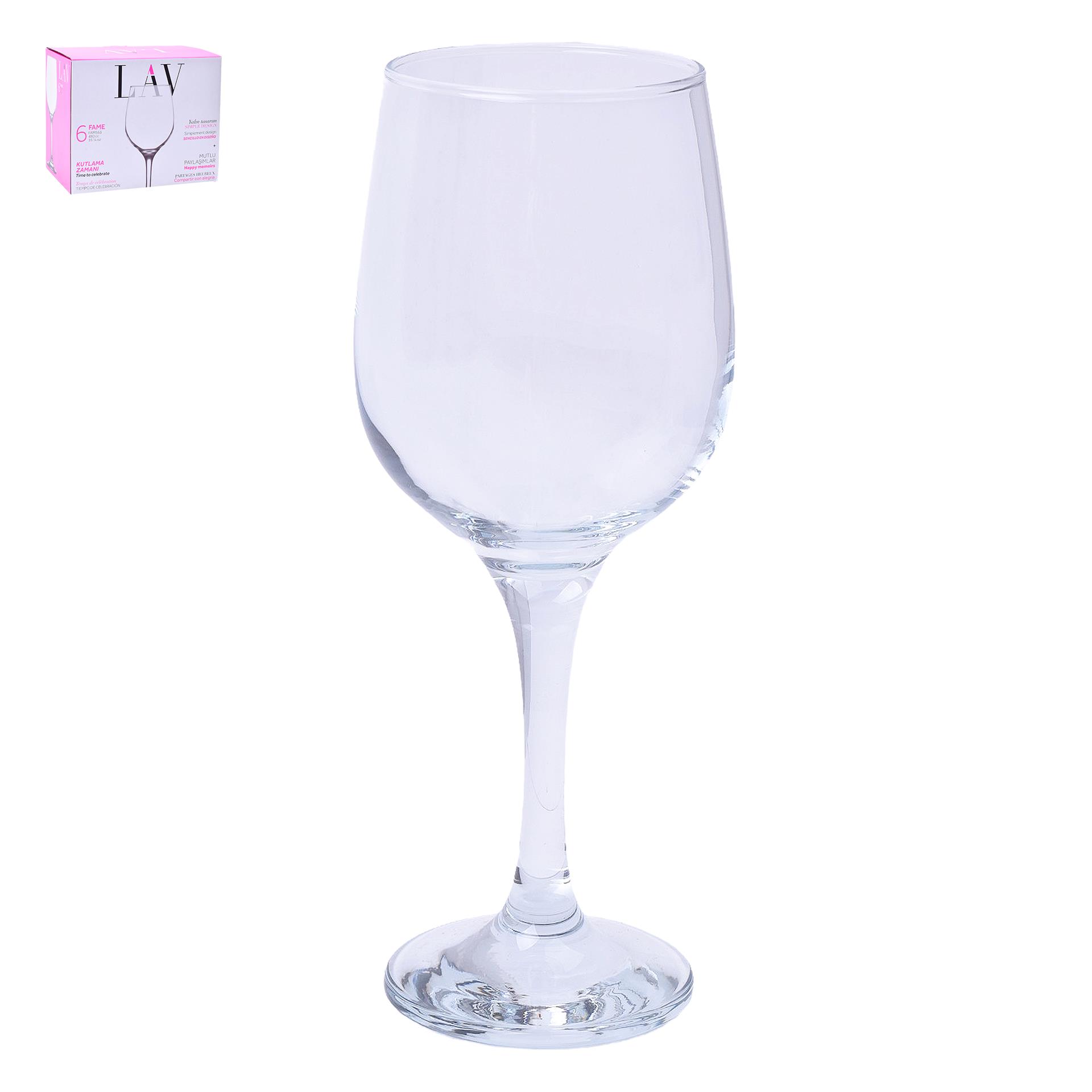 CONJ.6 COPOS VINHO FAME 480CC CONJ.6 COPOS VINHO FAME 480CC