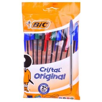 CANETA BIC SORTIDO PACK 10