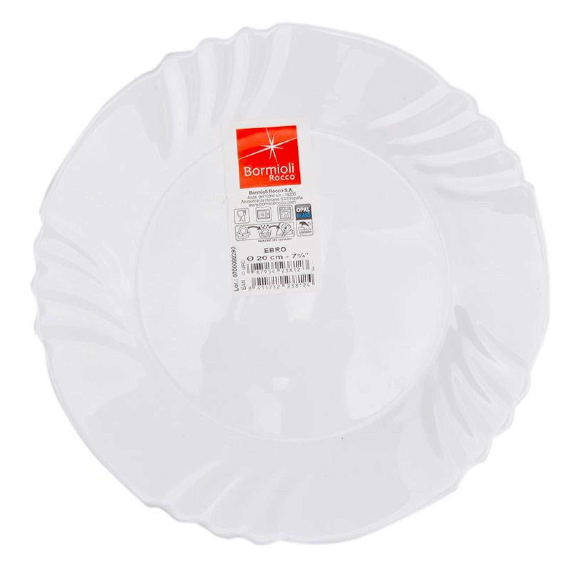 PRATO S/ MESA EBRO 20CM CX36 PRATO S/ MESA EBRO 20CM CX36