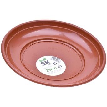 PRATO VASO 25CM CASTANHO