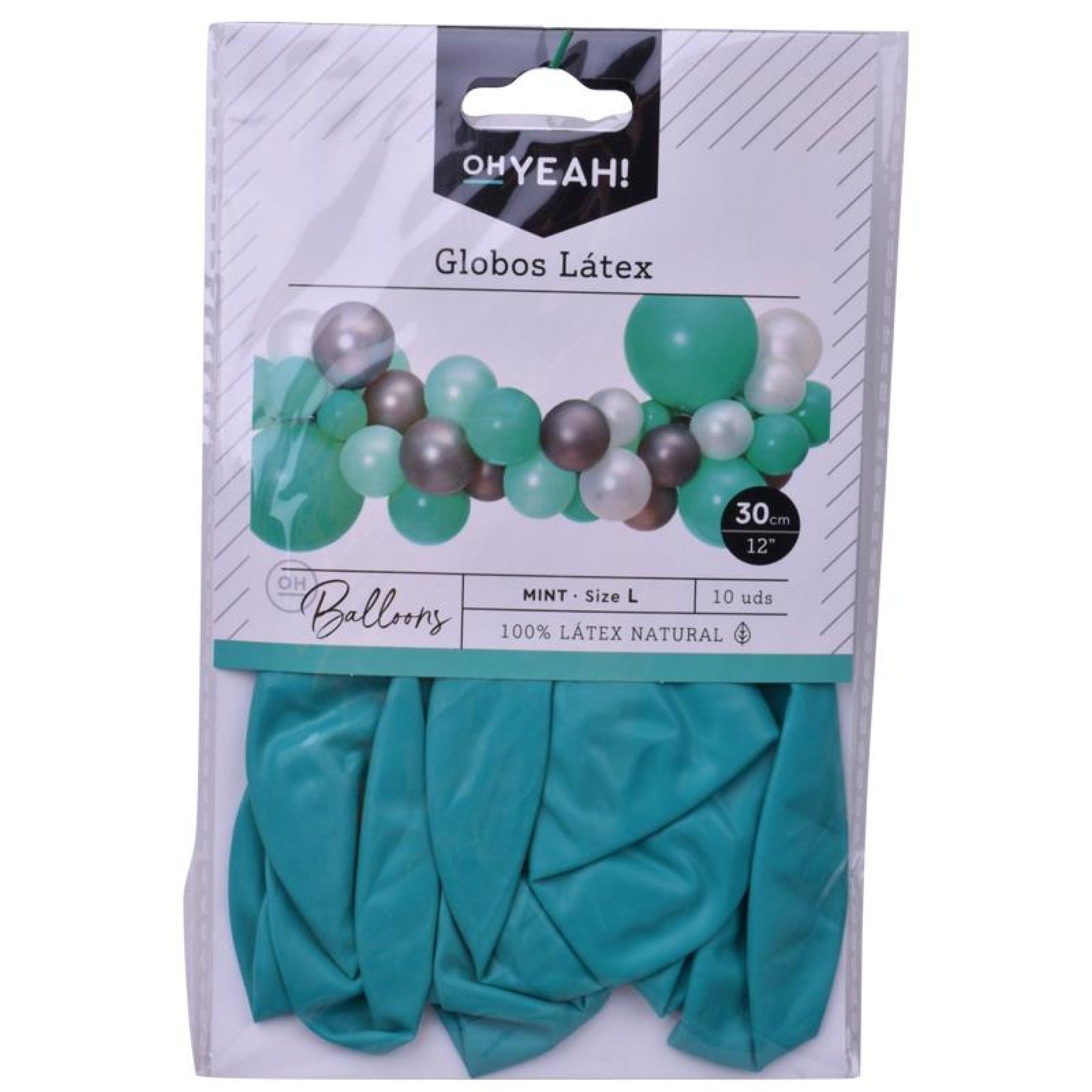BALAO LATEX VERDE MINT 30CM CX20 BALAO LATEX VERDE MINT 30CM CX20