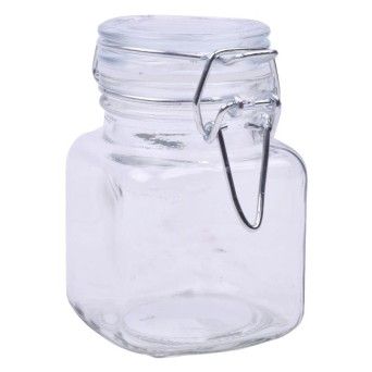 FRASCO VIDRO QUADRA HERMETICO 113138 90ML