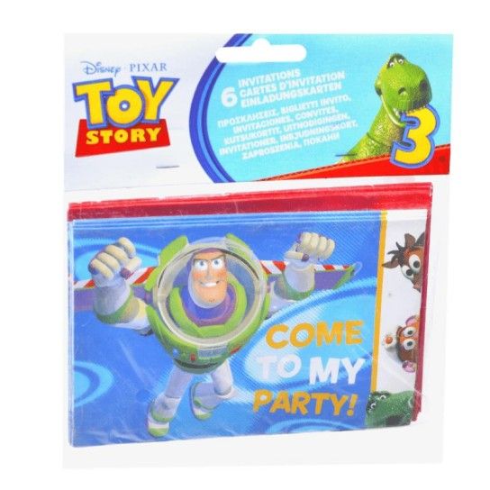 CONVITES TOY STORY 6UNI