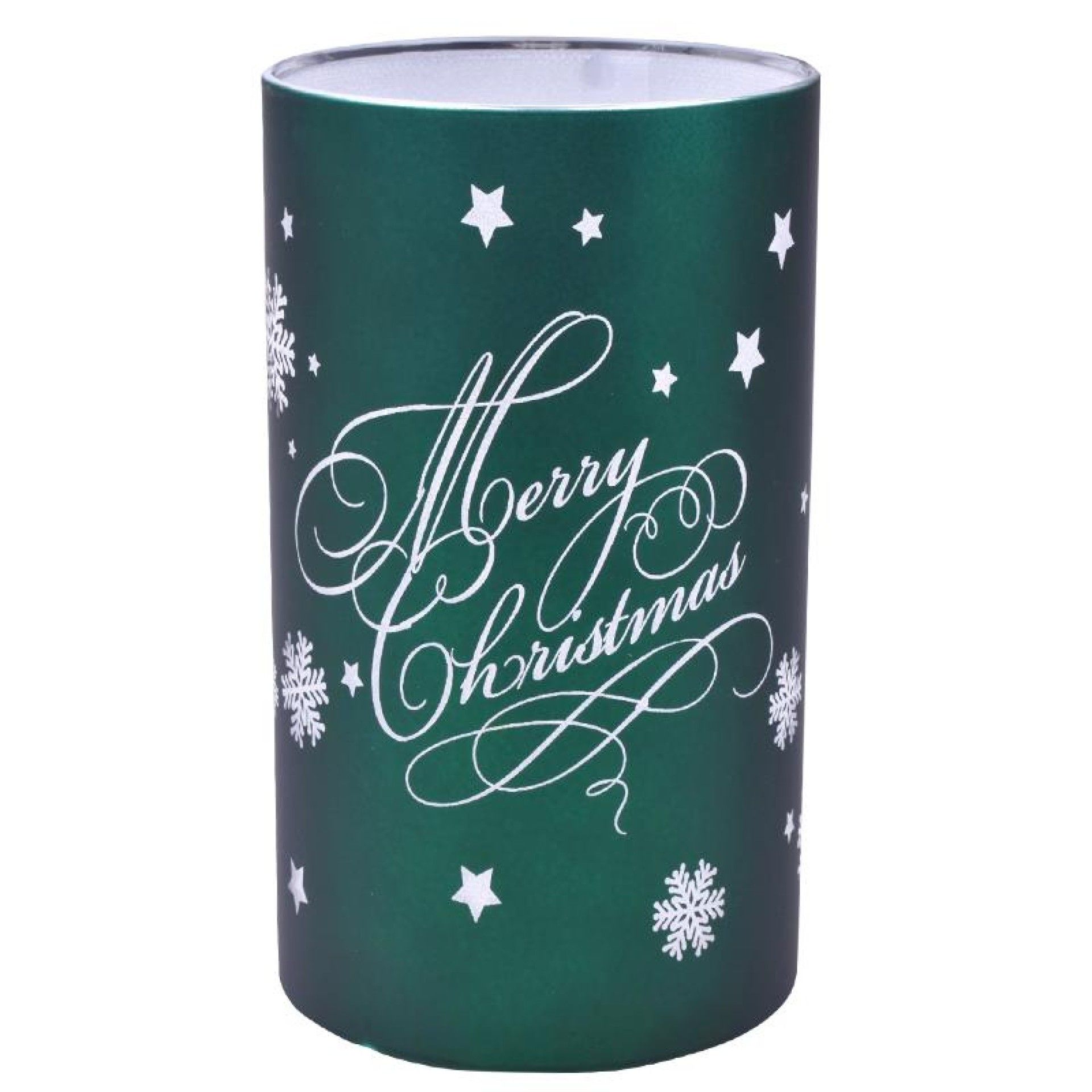 CASTIÇAL VIDRO NATAL 16CM C /LUZ CASTIÇAL VIDRO NATAL 16CM C /LUZ