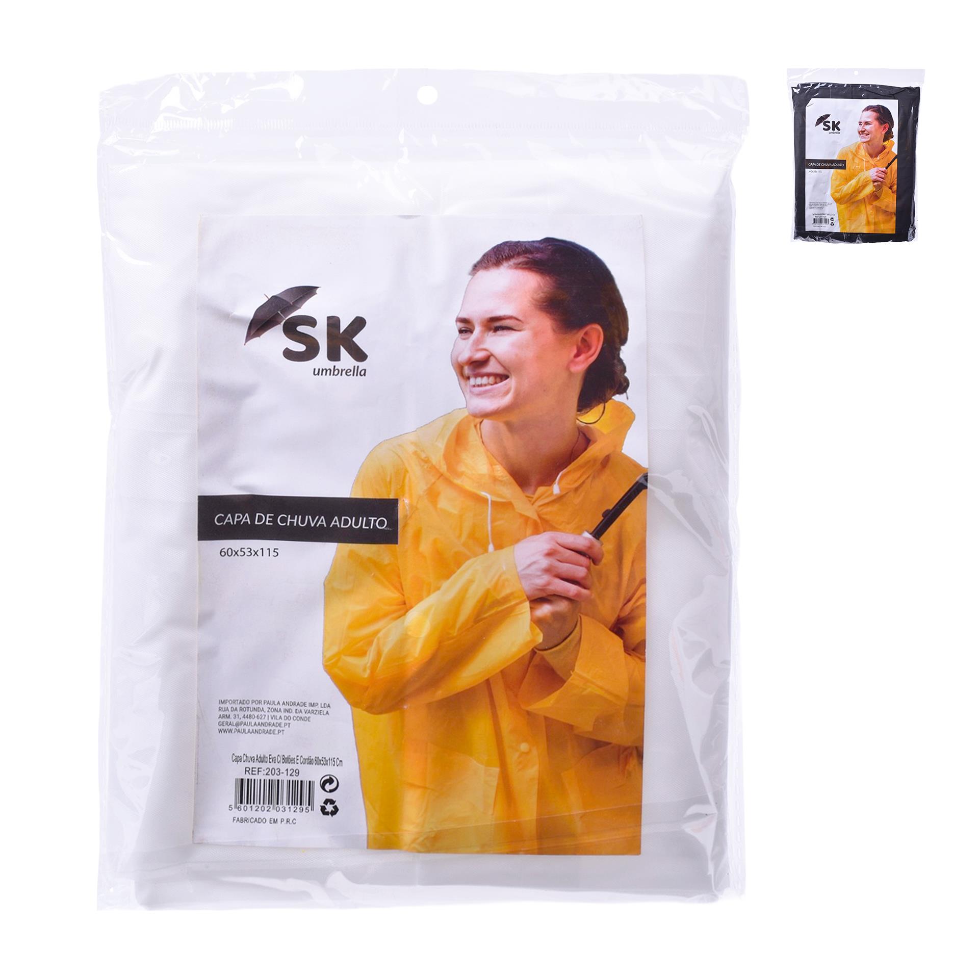 CAPA CHUVA ADULTO 60X53X115 203-129 CX96 CAPA CHUVA ADULTO 60X53X115 203-129 CX96