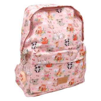 MOCHILA ESCOLAR PETS FR WOODLAND ROSA