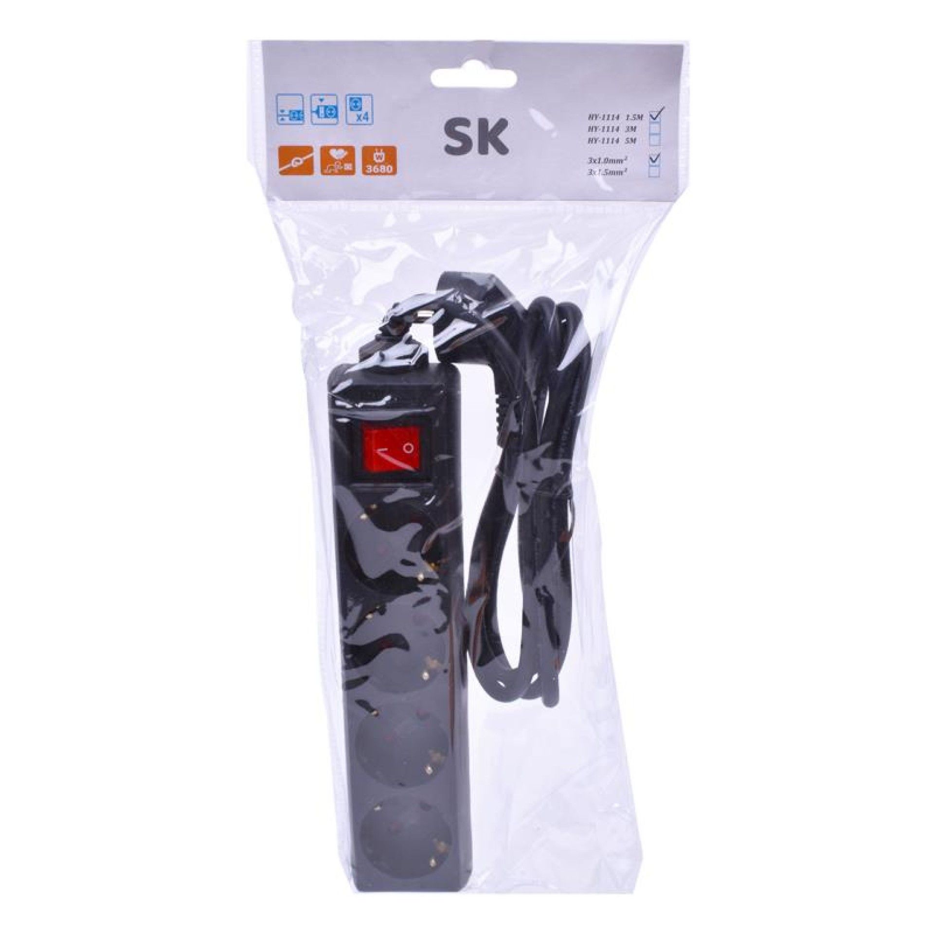 EXTENSAO 1.5M C/4TOMADAS+ INT HY-1114P CX40 EXTENSAO 1.5M C/4TOMADAS+ INT HY-1114P CX40