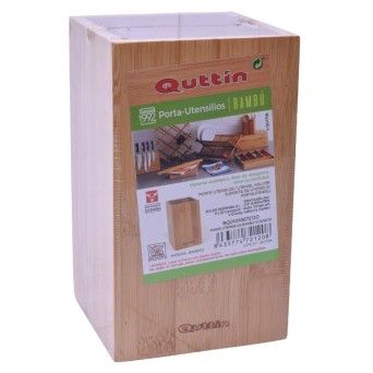 PORTA UTENSILIO BAMBU 10.5X18CM QUTTIN