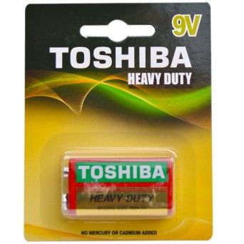 PILHA TOSHIBA H. DUTY 6F22 9V CX10