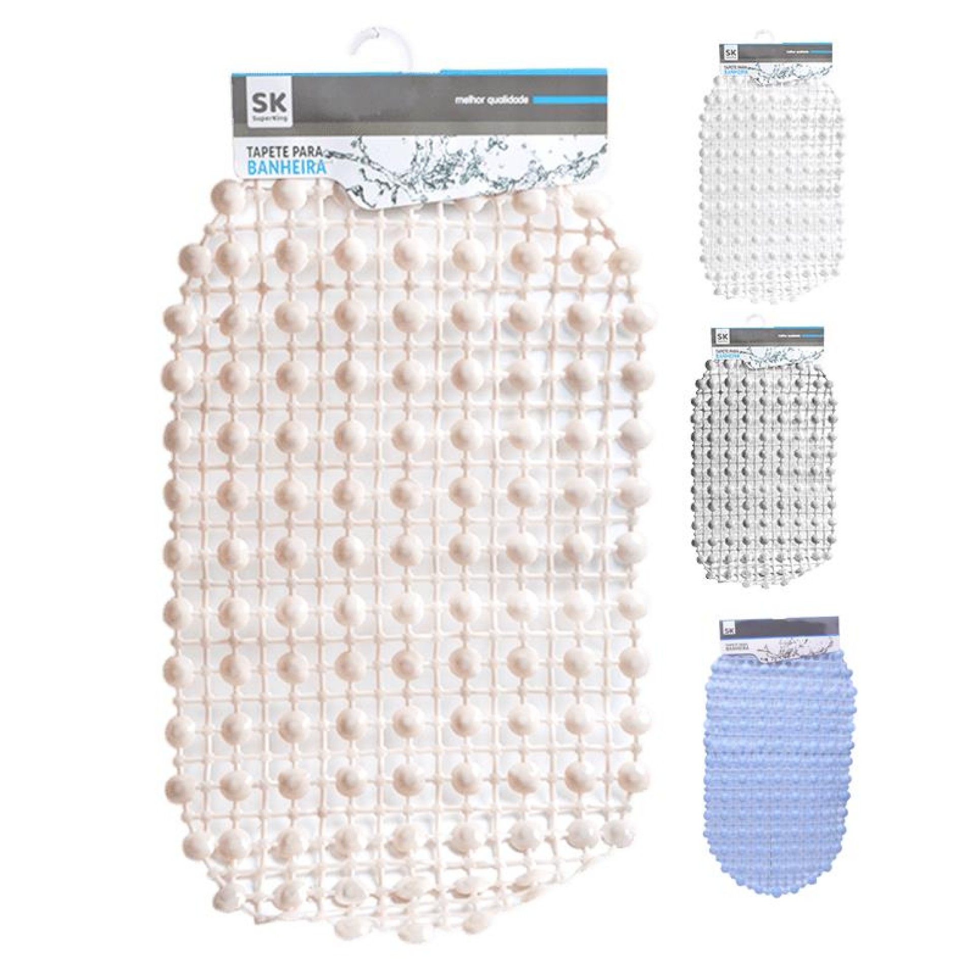 TAPETE BANHEIRA 34x64CM 1460-006-03 CX60 TAPETE BANHEIRA 34x64CM 1460-006-03 CX60