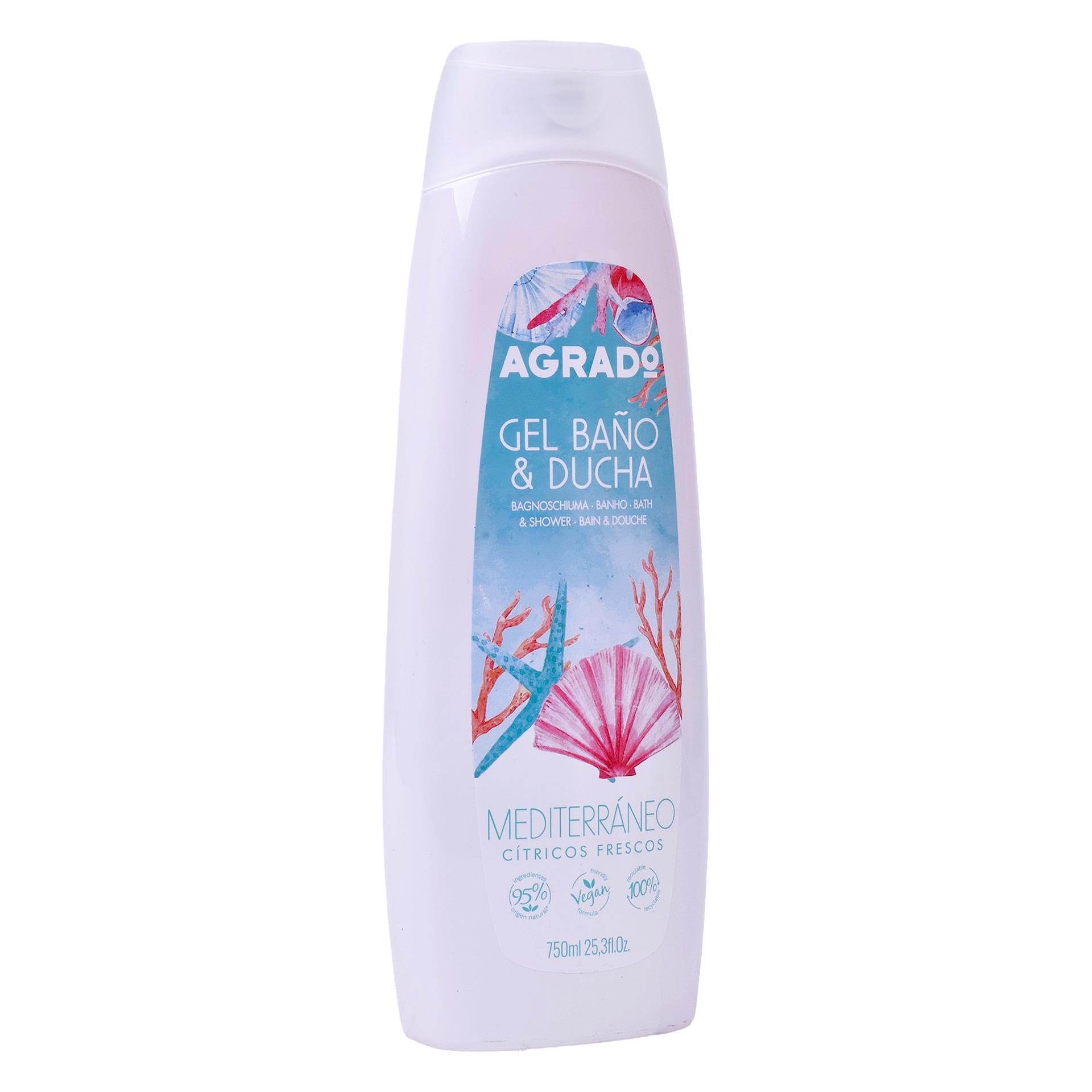 GEL BANHO&DUCHE AGRADO 750ML MEDITERRANEO GEL BANHO&DUCHE AGRADO 750ML MEDITERRANEO