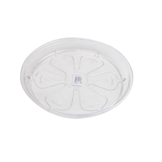 PRATO P/VASO TRANSPARENTE 14CM