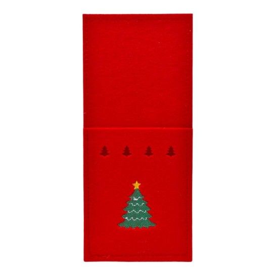 PORTA TALHERES NATAL FELTRO VRM