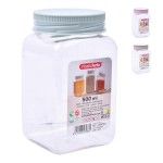 RECIPIENTE  CLASSIC QUADRADO 500ML PET SO