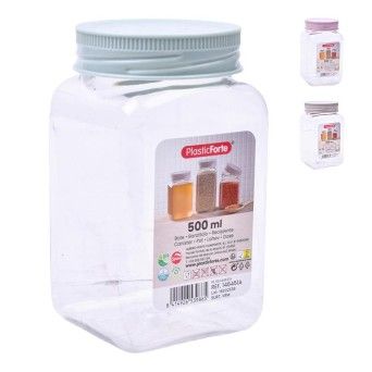 RECIPIENTE  CLASSIC QUADRADO 500ML PET SO