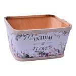 VASO MADEIRA 20X20X10,5 164-06A CX80 VASO MADEIRA 20X20X10,5 164-06A CX80