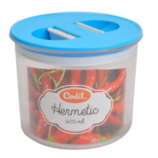 FRASCO HERMETICO 600ML 1124 Q12 5%