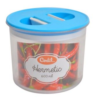 FRASCO HERMETICO 600ML 1124 Q12 5%