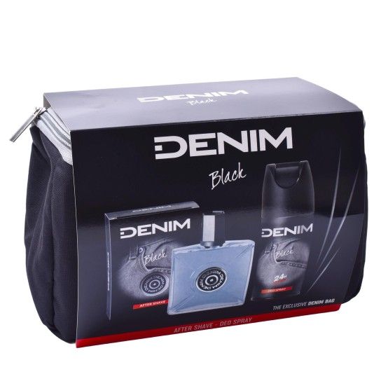 DENIM BLACK AFTER SHAVE+DEO+BOLSA