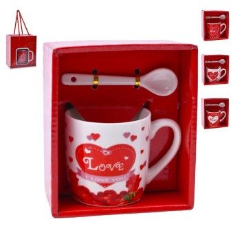 SET CANECA E COLHER 7,2X7,2 2645-109-01 CX120