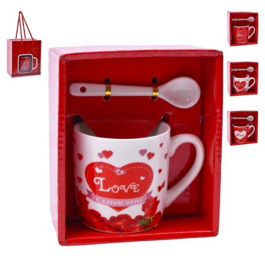SET CANECA E COLHER 7,2X7,2 2645-109-01 CX120