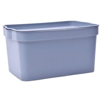 CAIXA PLT COM TAMPA 2,3L CINZENTA